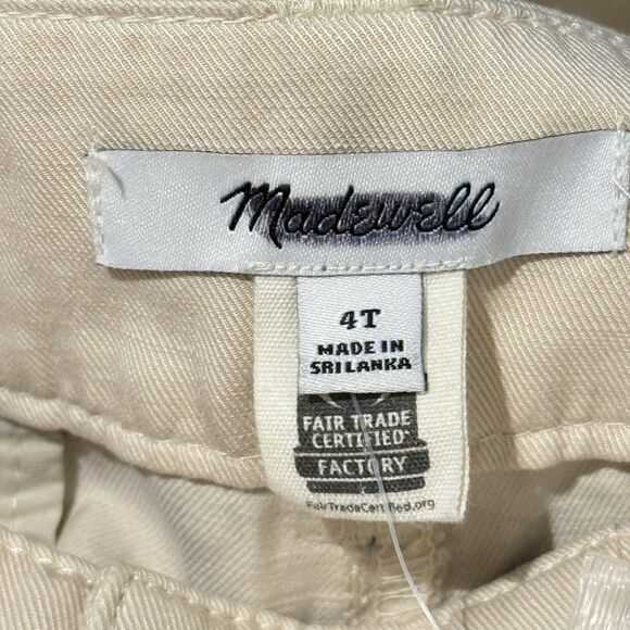 Madewell The Harlow Wide-Leg Trouser Pants in Beige Size 4T - Picture 10 of 12